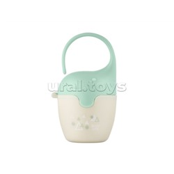 Контейнер для соски-пустышки "Слоник", с пустышкой, зеленый