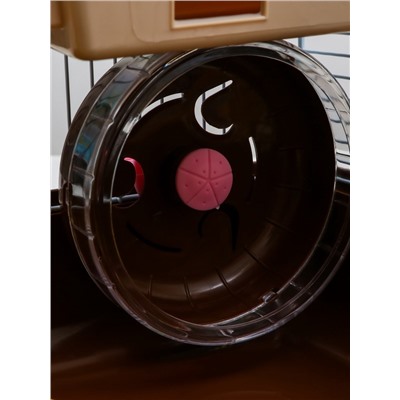 Клетка для грызунов «Пижон», 27×21×26 см укомплектованная, коричневая