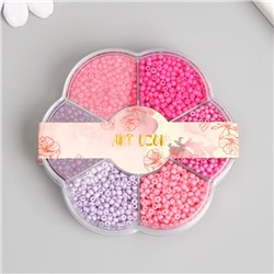 Бисер стекло 12/0 в цветке «Закат» цветной 7 цветов × 8 г 8.2×8.2×2 см