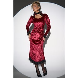 Платье Кэстл (бордовый)