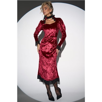 Платье Кэстл (бордовый)