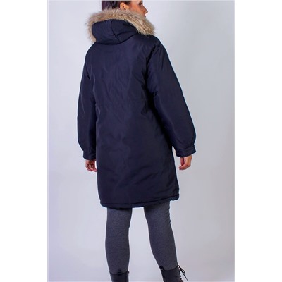 Куртка удлиненная с капюшоном натуральный мех арт. 619 НАТАЛИ, 1071294