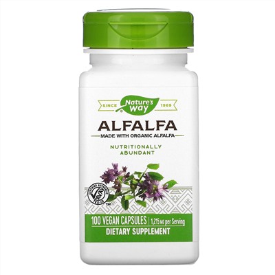 Nature's Way, Alfalfa, 1,215 mg, 100 Vegan Capsules