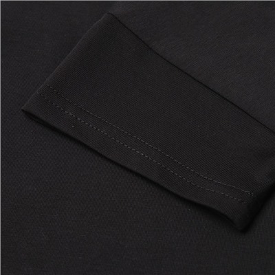 Футболка детская однотонная MINAKU: Basic line, чёрная, рост 128 см