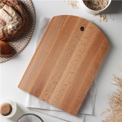 Доска деревянная разделочная Премиум «Полубочка», 35×24.5×1.8 см, бук