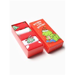 Носки женские новогодние набор 5 пар KAFTAN «Праздник к нам приходит», размер 36-39 (23-25 см)