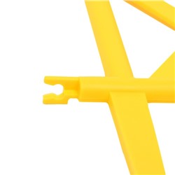 Ограждение декоративное, 36×42 см, пластик, жёлтое