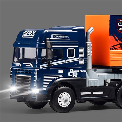 Машина "Фура 2" 1:24 (свет,звук) в коробке