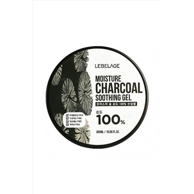 Lebelage Увлажняющий гель с углем / Moisture Charcoal 100% Soothing Gel, 300 мл KRISTALLER, 1115169