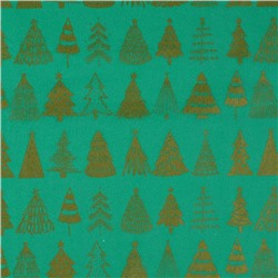 Упаковочная бумага на Новый год тишью «Ёлочки», 50×70 см