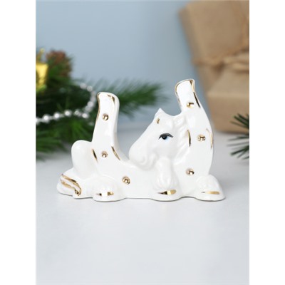 Статуэтка Лошадь с подковой 8 см / B5467 /уп 240/Символ года 2026