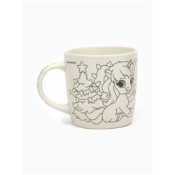 Роспись кружки и шара красками «Лошадка с подарком», 300 мл