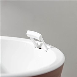 Кашпо для цветов со вставкой «Валенсия», 2.8 л, цвет мокко