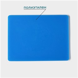 Доска профессиональная разделочная Hanna Knövell, 40×30×1.2 см, полиэтилен, синяя