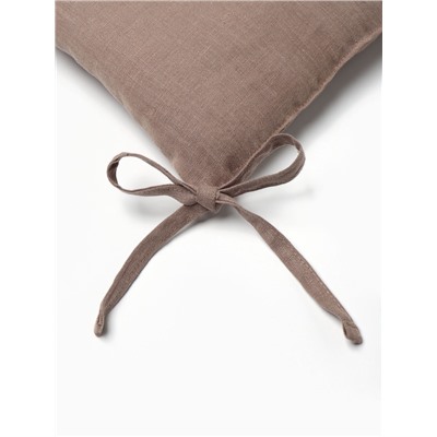 Подушка на стул «Этель» Woody, 42×42 см, коричневая