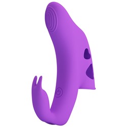 Фиолетовый вибратор на палец Yenna
