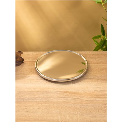 Тортовница со стеклянной крышкой, 20.5×20.5×16 см, нержавеющая сталь