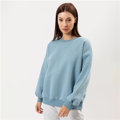 Свитшот женский с начёсом Mark Formelle, голубой, размер 48 (L)