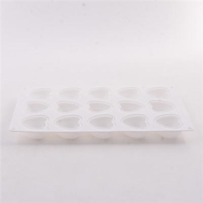 80327-287G Форма Сердце для выпечки кексов, пирожных, конфет, муссов силикон (х120)