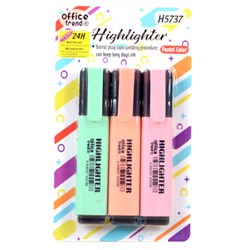 Текстовыделитель набор 3 штуки / H5737 /уп 72/288/АКЦИЯ