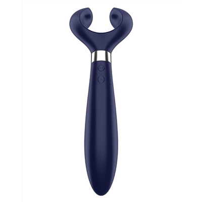 Синий вибромассажер для пар Satisfyer Endless Fun