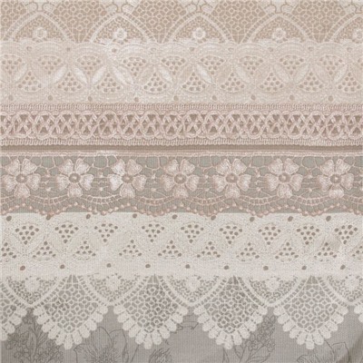 Скатерть «Доляна» Кружево 110×146 см, 100% хлопок, рогожка, 164 г/м²