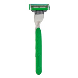 Станок Gillette Mach=3 + 2 сменные кассеты зеленый