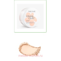 Monic Beauty Пудра рассыпчатая  выравнивающая  для лица Glam@Glow Peach