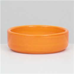 Миска керамическая с морковками 100 мл, 8.8×8.8×3 см, оранжевая