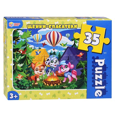 Макси-пазлы 35 "Щенки-спасатели"