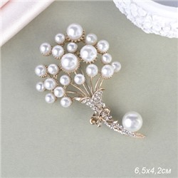 Брошь Букет шаров 6,5 см / GM273-57 /уп 12/ с жемчугом