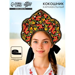 Карнавальный кокошник «Русско-народный», ягоды