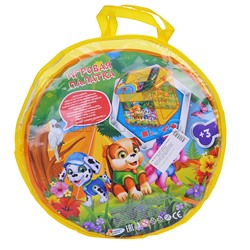 Палатка детская игровая "Щенки" 83х80х105см, в сумке