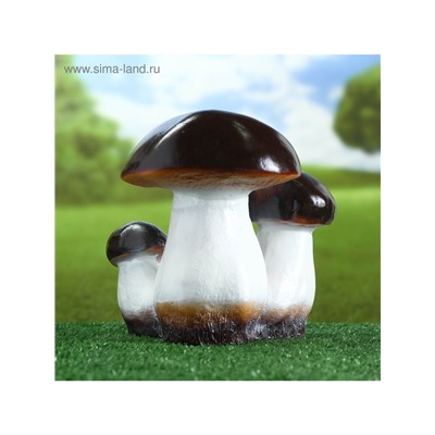 Садовая фигура из гипса «Грибы-боровики», 25×23×23 см