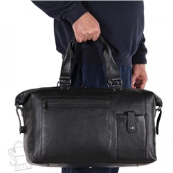 Сумка дорожная кожаная 8059G black S-Style