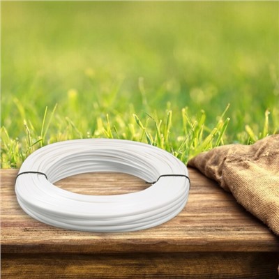 Ротанг искусственный гладкий 7 мм 100 м полутрубка (белый)