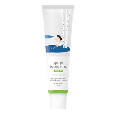 ROUND LAB Увлажняющий солнцезащитный крем с березовым соком / Birch Juice Moisturizing Mild-Up Sunscreen SPF50+ PA++++, 50 мл