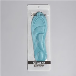 Стельки для обуви, универсальные, амортизирующие, р-р RU до 40 (р-р Пр-ля до 40), 26 см, пара, МИКС