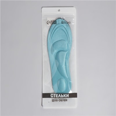 Стельки для обуви, универсальные, амортизирующие, р-р RU до 40 (р-р Пр-ля до 40), 26 см, пара, МИКС