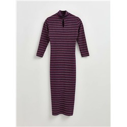 Платье женское CONTE LPL 836 Платье в полоску с мерцающим блеском