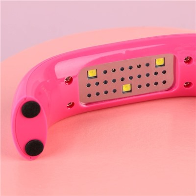 LED-лампа для сушки ногтей, 9 Вт, USB, розовая