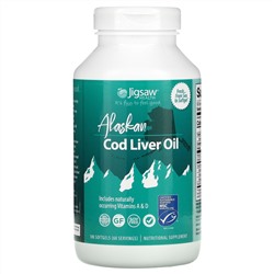 Jigsaw Health, Alaskan Cod Liver Oil, 180 Softgels