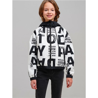 Куртка текстильная с полиуретановым покрытием для девочек (ветровка)