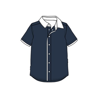 Рубашка текстильная для мальчиков (slim fit)