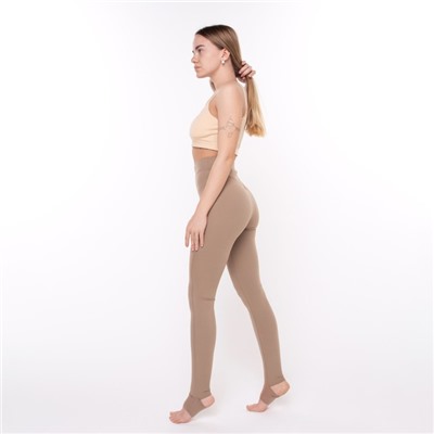 Легинсы спортивные женские Mark Formelle, кофе, размер 44 (S)