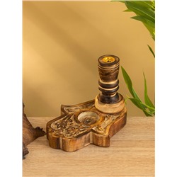 Подставка под благовония «Рука Фатимы», 15 см, дерево