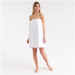 Полотенце - килт банное махровое «Экономь и Я. Парео», 68×150 см, 100% хлопок с AIRO, 320 г/м², белое