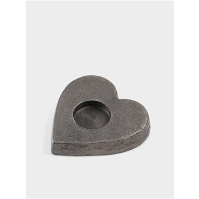 Подсвечник для чайной свечи «Сердце», 11×12×2 см, алюминий