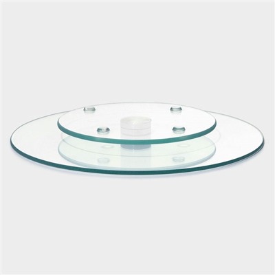 Подставка для торта вращающаяся Доляна, d=25 см, стекло