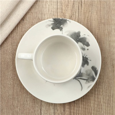 Чайная пара керамическая Dolce Ceramo. «Соцветие», 200 мл